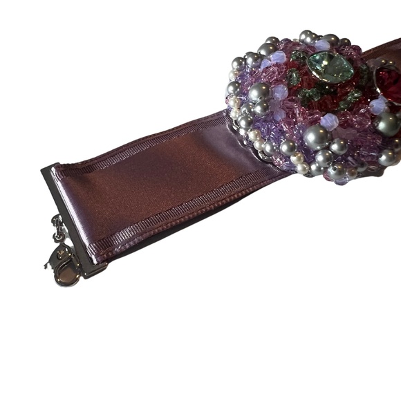 Swarovski Silk Ribbon Crystal Bracelet - Picture 8 of 11